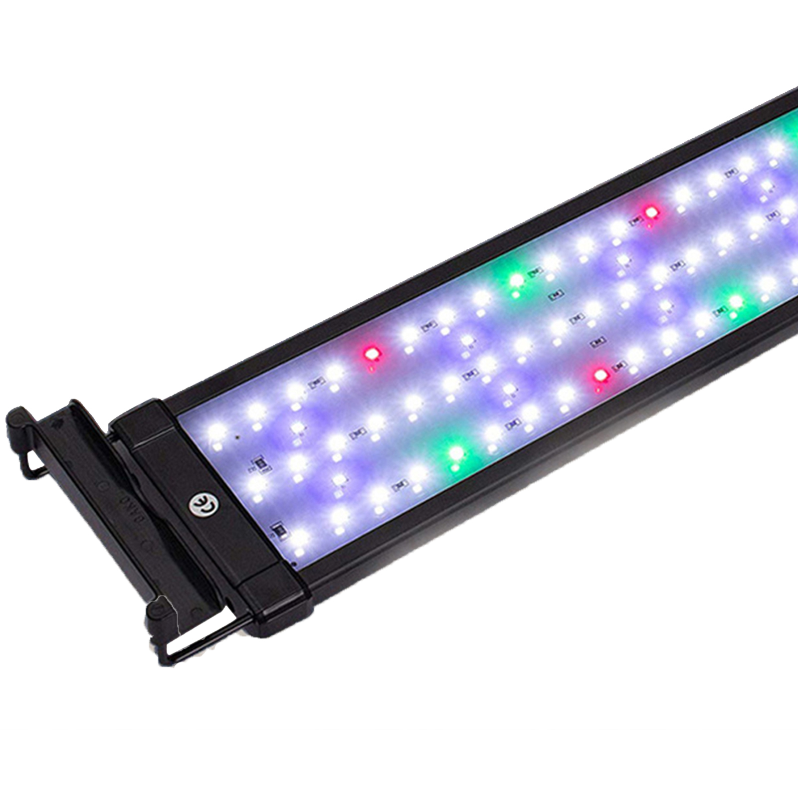 30-70cm Aquarium LED Beleuchtung Aufsetzleuchte Lampe Vollspektrum weiß