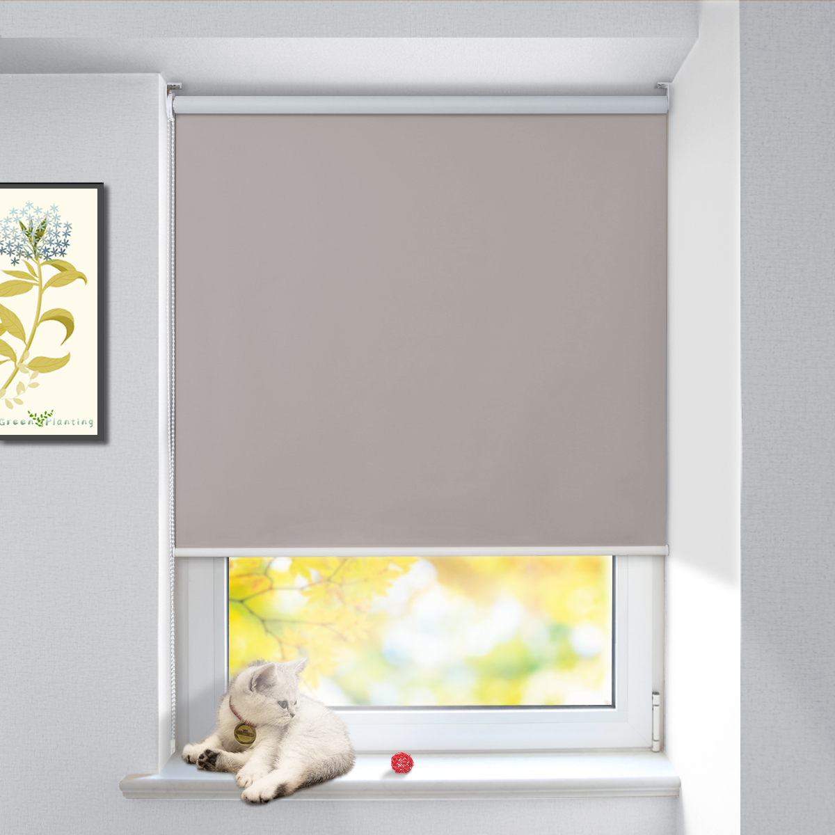 Rollo Zum Bohren An Die Wand Verdunklungsrollo Thermo Rollo mit Bohren Wand Deckenmontage für